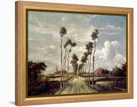 The Avenue at Middelharnis, 1689-Meindert Hobbema-Framed Premier Image Canvas