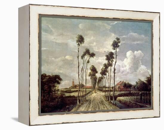 The Avenue at Middelharnis, 1689-Meindert Hobbema-Framed Premier Image Canvas