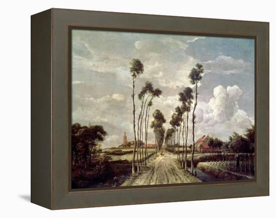 The Avenue at Middelharnis, 1689-Meindert Hobbema-Framed Premier Image Canvas