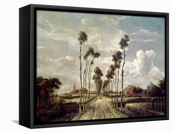 The Avenue at Middelharnis, 1689-Meindert Hobbema-Framed Premier Image Canvas