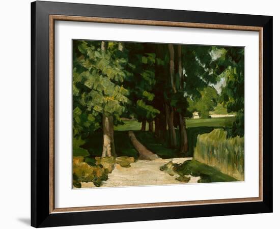 The Avenue at the Jas De Bouffan, 1869-1870-Paul Cézanne-Framed Giclee Print