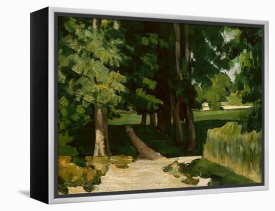 The Avenue at the Jas De Bouffan, 1869-1870-Paul Cézanne-Framed Premier Image Canvas