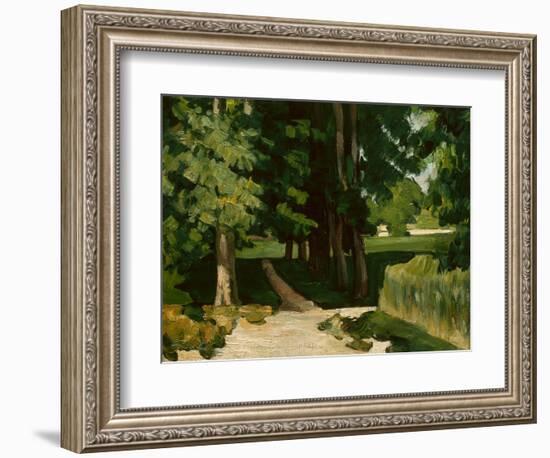 The Avenue at the Jas De Bouffan, 1869-1870-Paul Cézanne-Framed Giclee Print