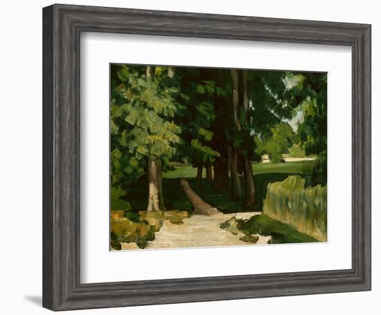 The Avenue at the Jas De Bouffan, 1869-1870-Paul Cézanne-Framed Giclee Print