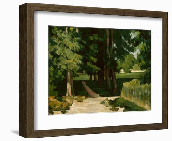 The Avenue at the Jas De Bouffan, 1869-1870-Paul Cézanne-Framed Giclee Print