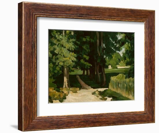 The Avenue at the Jas De Bouffan, 1869-1870-Paul Cézanne-Framed Giclee Print