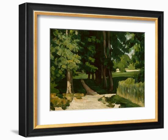 The Avenue at the Jas De Bouffan, 1869-1870-Paul Cézanne-Framed Giclee Print