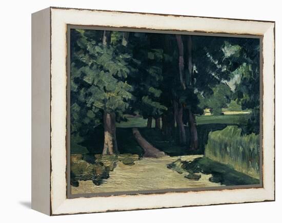 The Avenue at the Jas De Bouffan-Paul Cézanne-Framed Premier Image Canvas