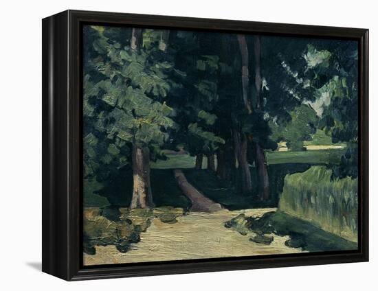 The Avenue at the Jas De Bouffan-Paul Cézanne-Framed Premier Image Canvas