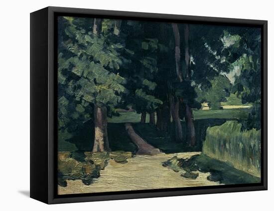 The Avenue at the Jas De Bouffan-Paul Cézanne-Framed Premier Image Canvas