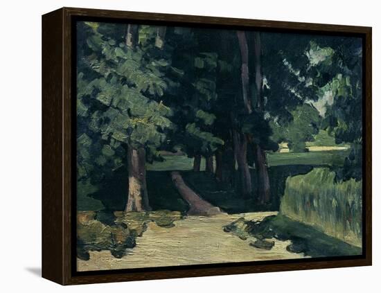 The Avenue at the Jas De Bouffan-Paul Cézanne-Framed Premier Image Canvas