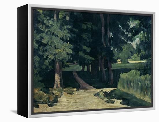 The Avenue at the Jas De Bouffan-Paul Cézanne-Framed Premier Image Canvas