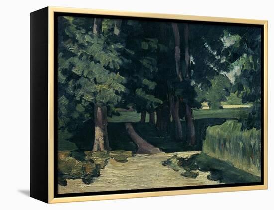 The Avenue at the Jas De Bouffan-Paul Cézanne-Framed Premier Image Canvas