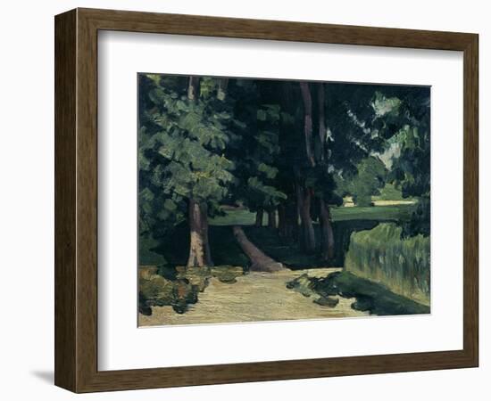 The Avenue at the Jas De Bouffan-Paul Cézanne-Framed Giclee Print