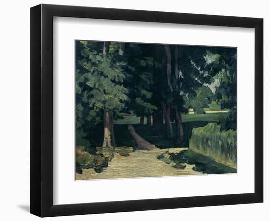 The Avenue at the Jas De Bouffan-Paul Cézanne-Framed Giclee Print