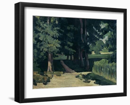 The Avenue at the Jas De Bouffan-Paul Cézanne-Framed Giclee Print