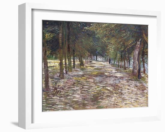 The Avenue at the Park of Voyer-D'Argenson at Asnieres, 1887-Vincent van Gogh-Framed Giclee Print