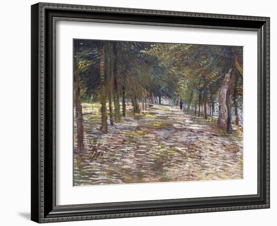 The Avenue at the Park of Voyer-D'Argenson at Asnieres, 1887-Vincent van Gogh-Framed Giclee Print