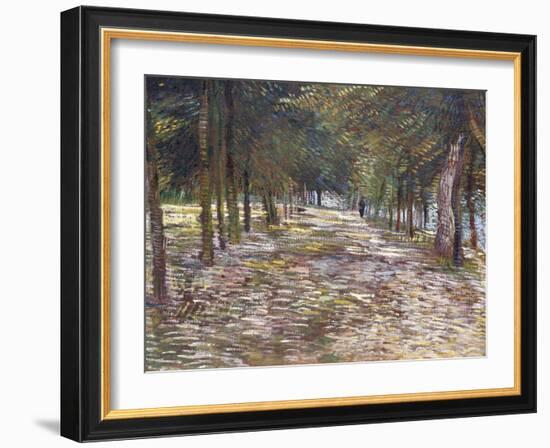 The Avenue at the Park of Voyer-D'Argenson at Asnieres, 1887-Vincent van Gogh-Framed Giclee Print