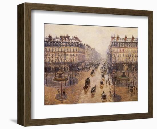 The Avenue De L'Opera, Paris, 1880-Camille Pissarro-Framed Art Print