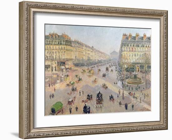 The Avenue De L'Opera, Paris, circa 1880-Camille Pissarro-Framed Giclee Print