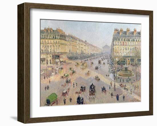 The Avenue De L'Opera, Paris, circa 1880-Camille Pissarro-Framed Giclee Print