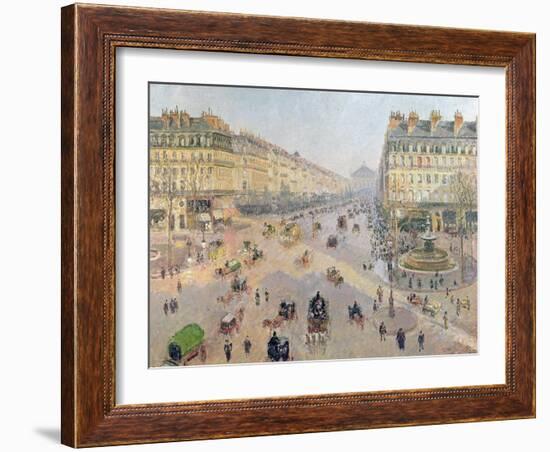 The Avenue De L'Opera, Paris, circa 1880-Camille Pissarro-Framed Giclee Print