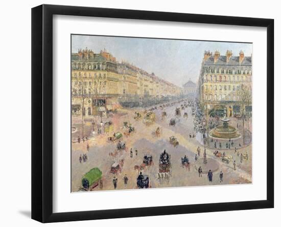 The Avenue De L'Opera, Paris, circa 1880-Camille Pissarro-Framed Giclee Print