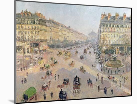 The Avenue De L'Opera, Paris, circa 1880-Camille Pissarro-Mounted Giclee Print