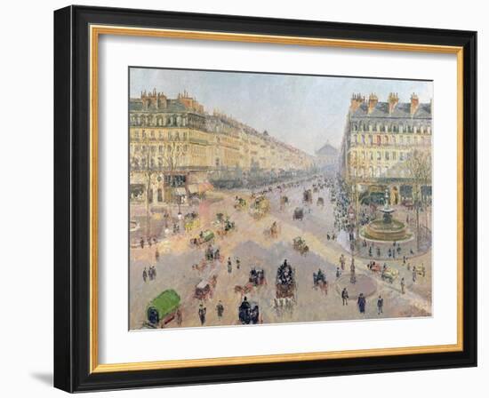 The Avenue De L'Opera, Paris, circa 1880-Camille Pissarro-Framed Giclee Print