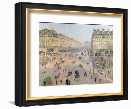 The Avenue De L'Opera, Paris, circa 1880-Camille Pissarro-Framed Giclee Print