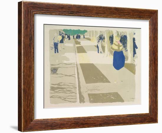 The Avenue, from the series Landscapes and Interiors, 1899-Edouard Vuillard-Framed Giclee Print