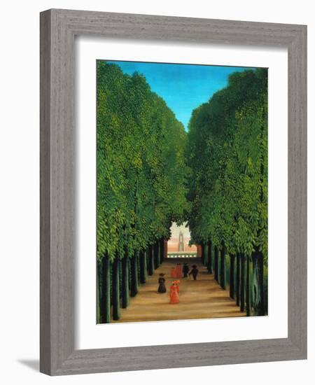 The Avenue in the Park at Saint Cloud, 1907/08-Henri Rousseau-Framed Giclee Print