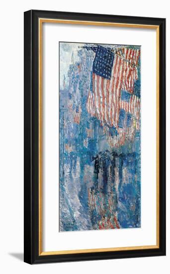 The Avenue in the Rain, 1917-Frederick Childe Hassam-Framed Premium Giclee Print