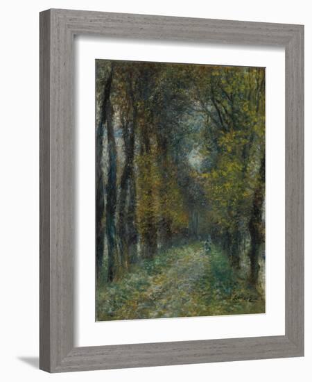 The avenue (L'allée couverte). 1872-Pierre-Auguste Renoir-Framed Giclee Print