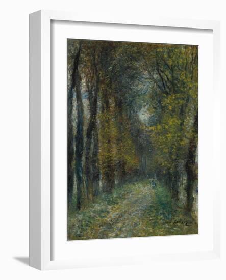 The avenue (L'allée couverte). 1872-Pierre-Auguste Renoir-Framed Giclee Print