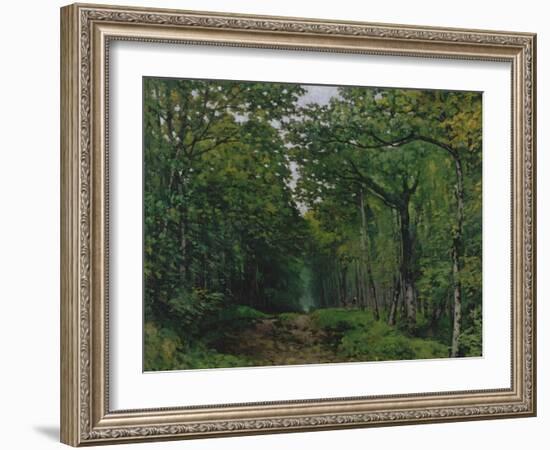 The Avenue of Chestnut Trees at La Celle-Saint-Cloud, 1867-Alfred Sisley-Framed Giclee Print