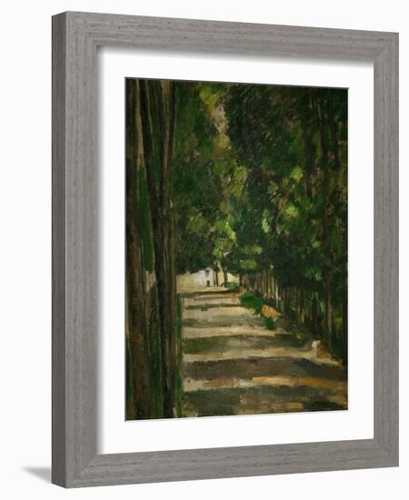 The Avenue (Park of Chantilly), circa 1879-Paul Cézanne-Framed Giclee Print