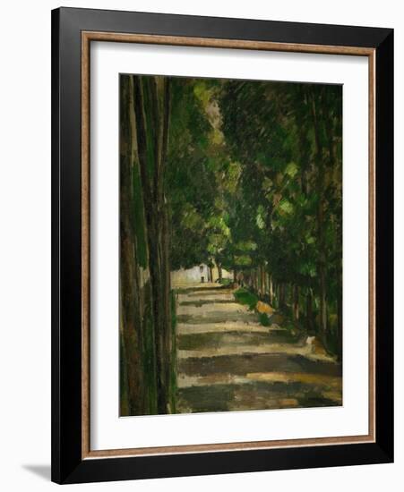 The Avenue (Park of Chantilly), circa 1879-Paul Cézanne-Framed Giclee Print