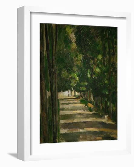 The Avenue (Park of Chantilly), circa 1879-Paul Cézanne-Framed Giclee Print