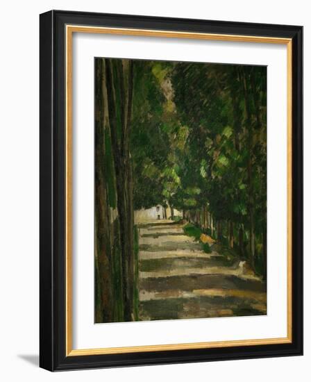 The Avenue (Park of Chantilly), circa 1879-Paul Cézanne-Framed Giclee Print