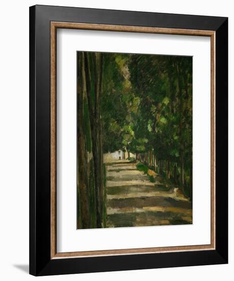 The Avenue (Park of Chantilly), circa 1879-Paul Cézanne-Framed Giclee Print