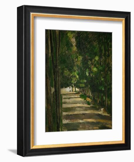 The Avenue (Park of Chantilly), circa 1879-Paul Cézanne-Framed Giclee Print