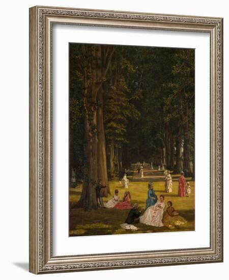 The Avenue, Wildernesse, Kent, 1900 (Oil on Canvas)-Valentine Cameron Prinsep-Framed Giclee Print