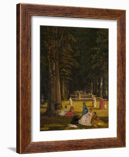 The Avenue, Wildernesse, Kent, 1900 (Oil on Canvas)-Valentine Cameron Prinsep-Framed Giclee Print