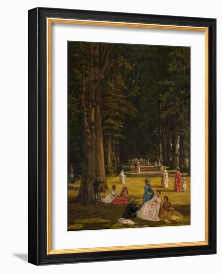 The Avenue, Wildernesse, Kent, 1900 (Oil on Canvas)-Valentine Cameron Prinsep-Framed Giclee Print