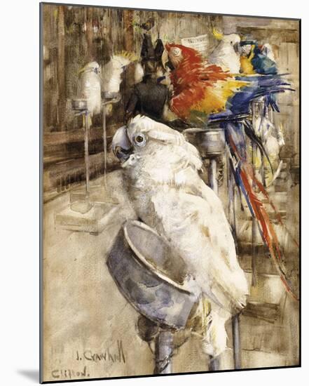 The Aviary, Clinton-Joseph Crawhall-Mounted Premium Giclee Print