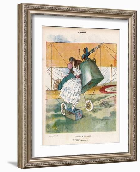 The Aviator Bids Adieu to His Girl-Louis Icart-Framed Photographic Print