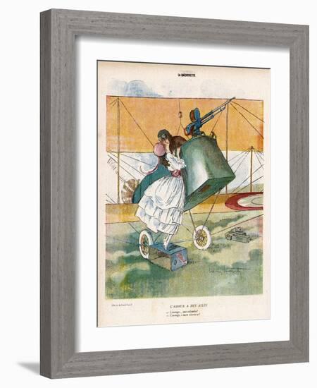 The Aviator Bids Adieu to His Girl-Louis Icart-Framed Photographic Print