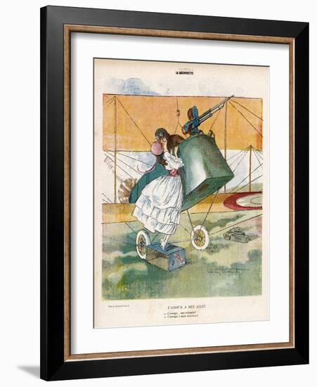 The Aviator Bids Adieu to His Girl-Louis Icart-Framed Photographic Print